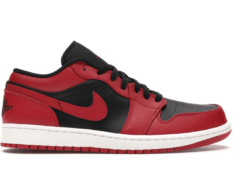 Jordan 1 Low - Black / Gym Red / White (Men's 11)