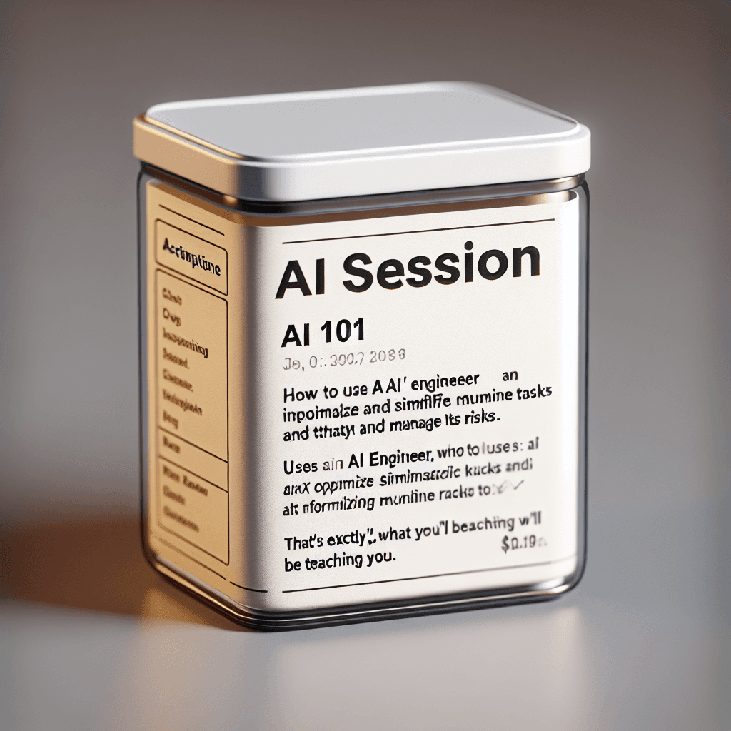 AI 101 Session - How can I use AI and avoid the risks of it? (1 of 3)